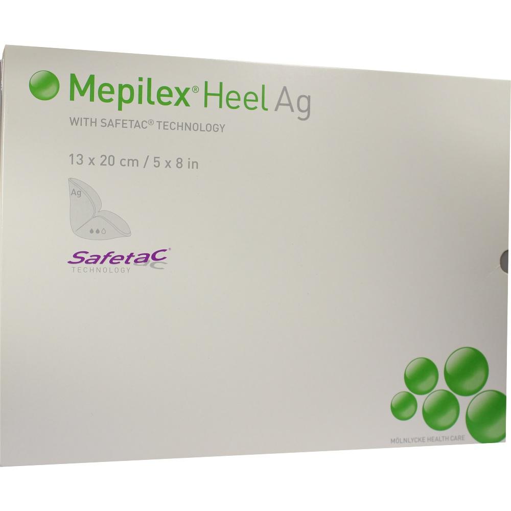 MEPILEX Heel Ag Schaumverband 13x20 cm steril 5 St Verband
