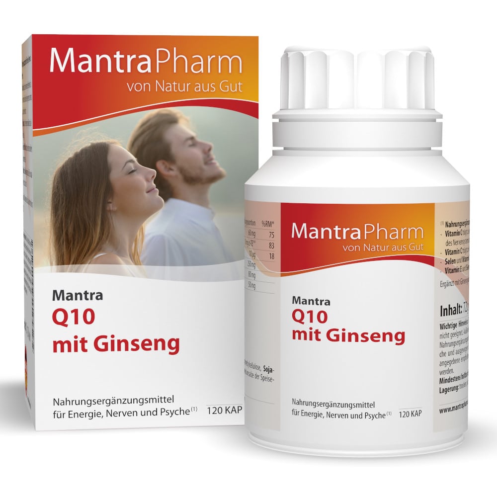 Mantra Q10 mit Ginseng 120 St Kapseln