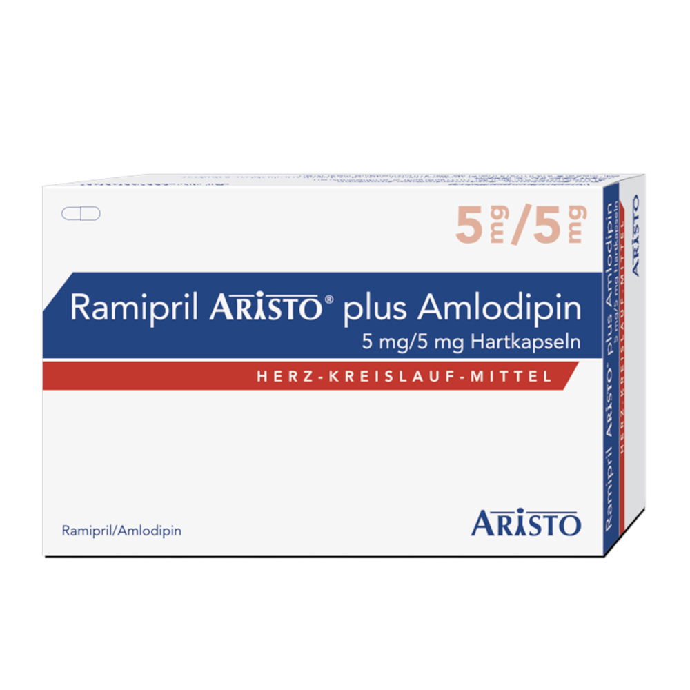RAMIPRIL Aristo plus Amlodipin 5 mg/5 mg Hartkps 30 St Hartkapseln