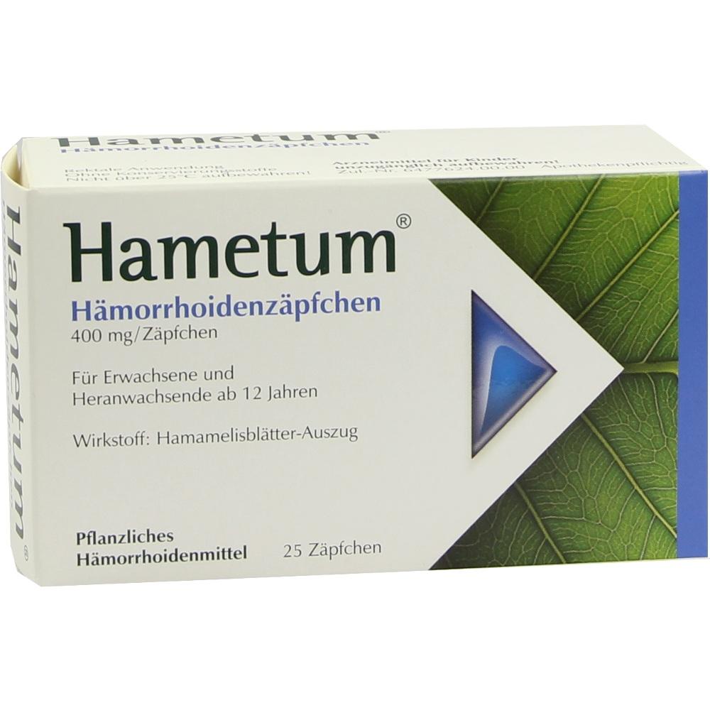 Hametum Hämorrhoidenzäpfchen 25 St Suppositorien