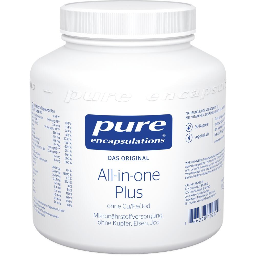 pure encapsulations All-in-one Plus ohne Cu/Fe/Jod 180 St Kapseln