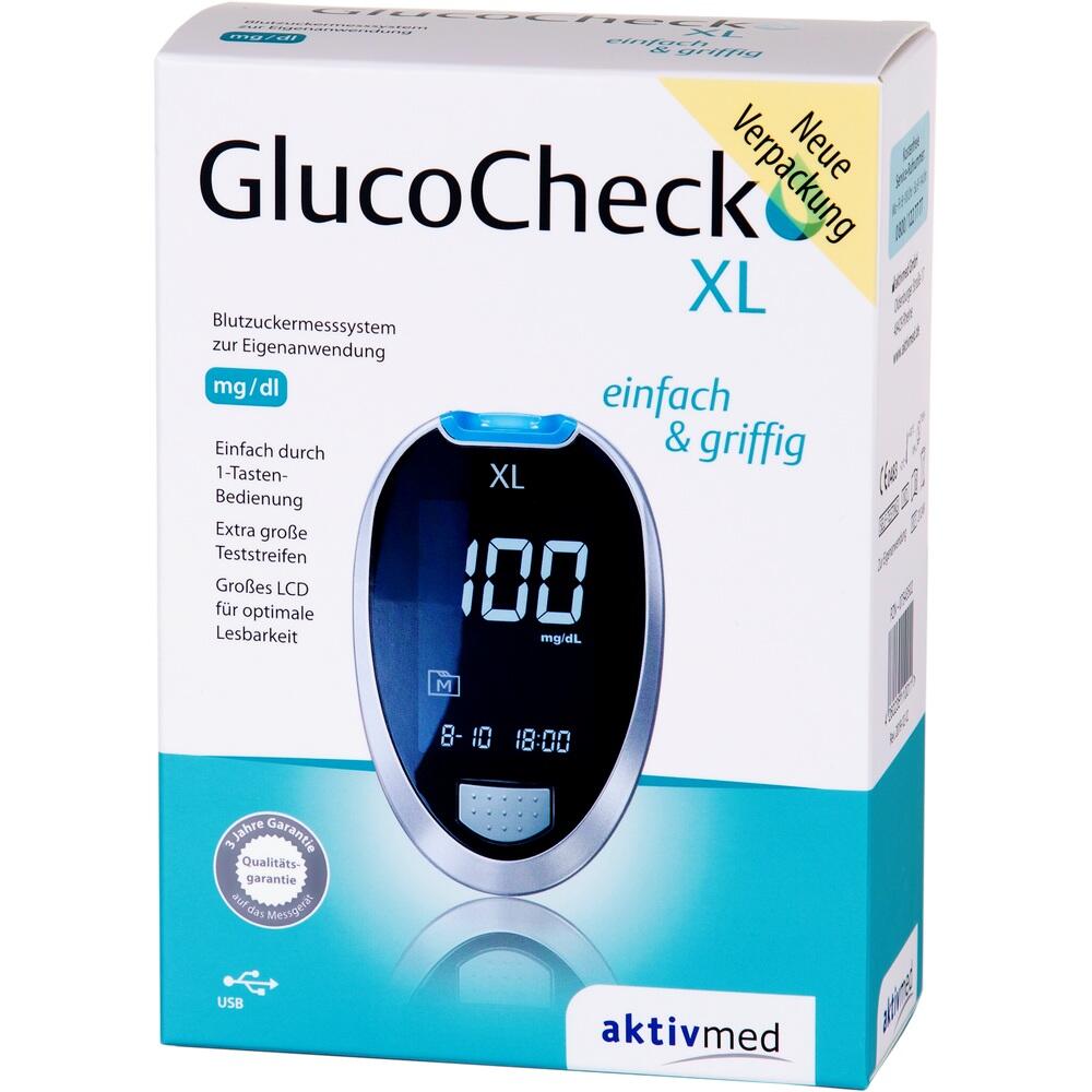 GLUCO CHECK XL Blutzuckermessgerät Set mg/dl 1 St