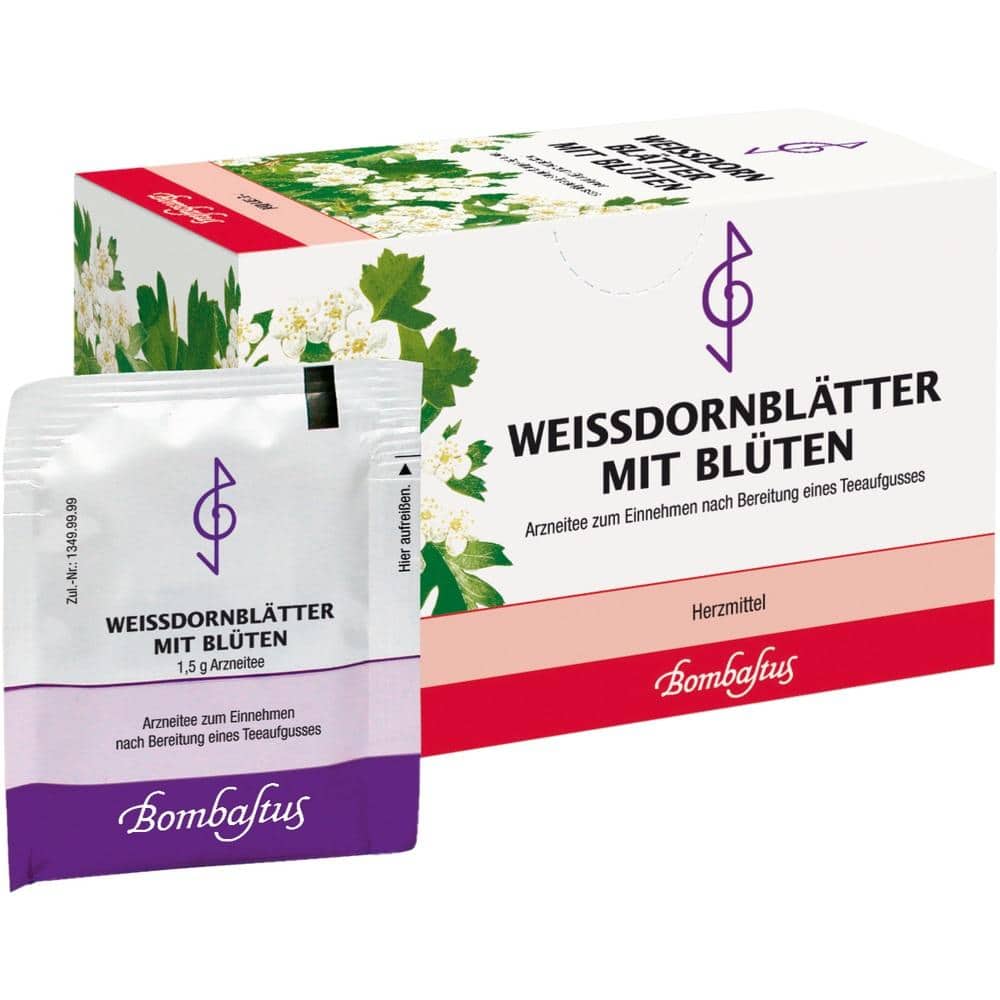 WEISSDORNBLÄTTER MIT BLÜTEN BOMBASTUS 20X1.5 g Filterbeutel