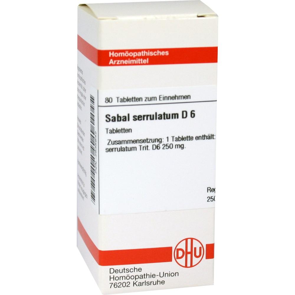 SABAL SERRULATUM D 6 Tabletten 80 St Tabletten