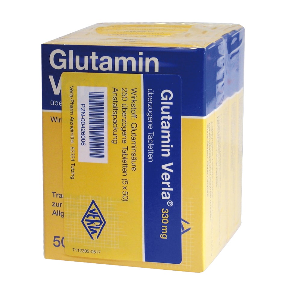 GLUTAMIN Verla überzogene Tabletten 250 St Überzogene Tabletten