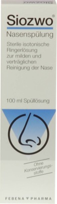 SIOZWO Nasenspülung Konservierungsstofffrei 100 ml Spüllösung