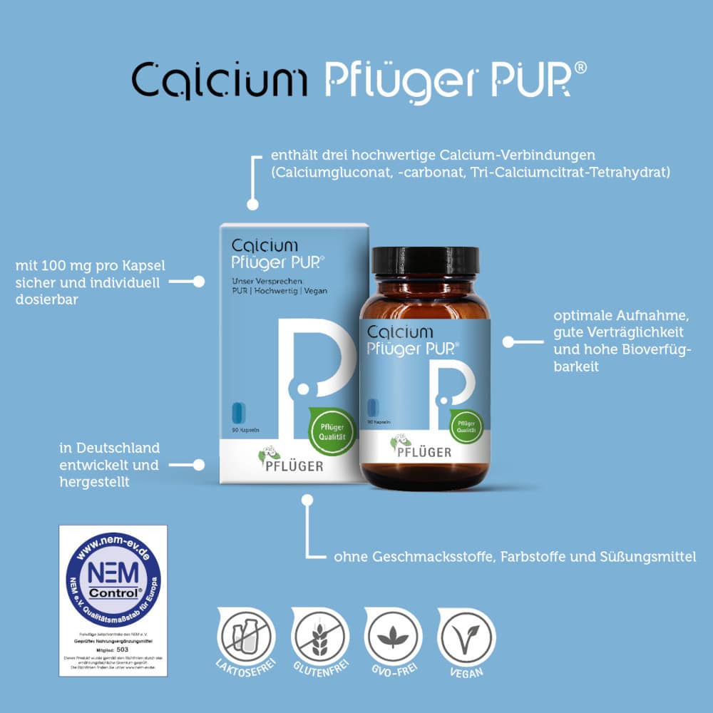 Calcium Pflüger PUR 90 St Kapseln