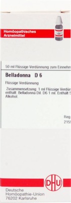 BELLADONNA D 6 Dilution 50 ml Dilution