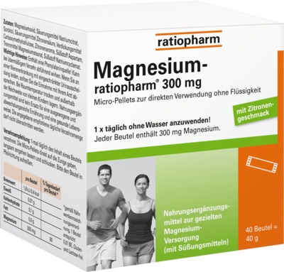 Magnesium-ratiopharm 300 mg  40 St Pellets