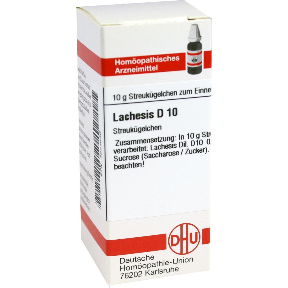 LACHESIS D 10 Globuli 10 g Globuli