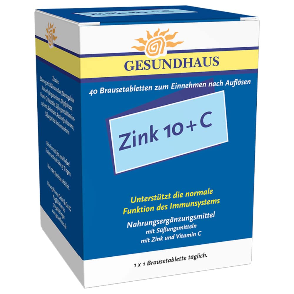 ZINK 10+C  40 St Brausetabletten