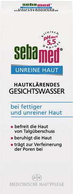 sebamed UNREINE HAUT HAUTKLÄRENDES GESICHTSWASSER 200 ml Lösung