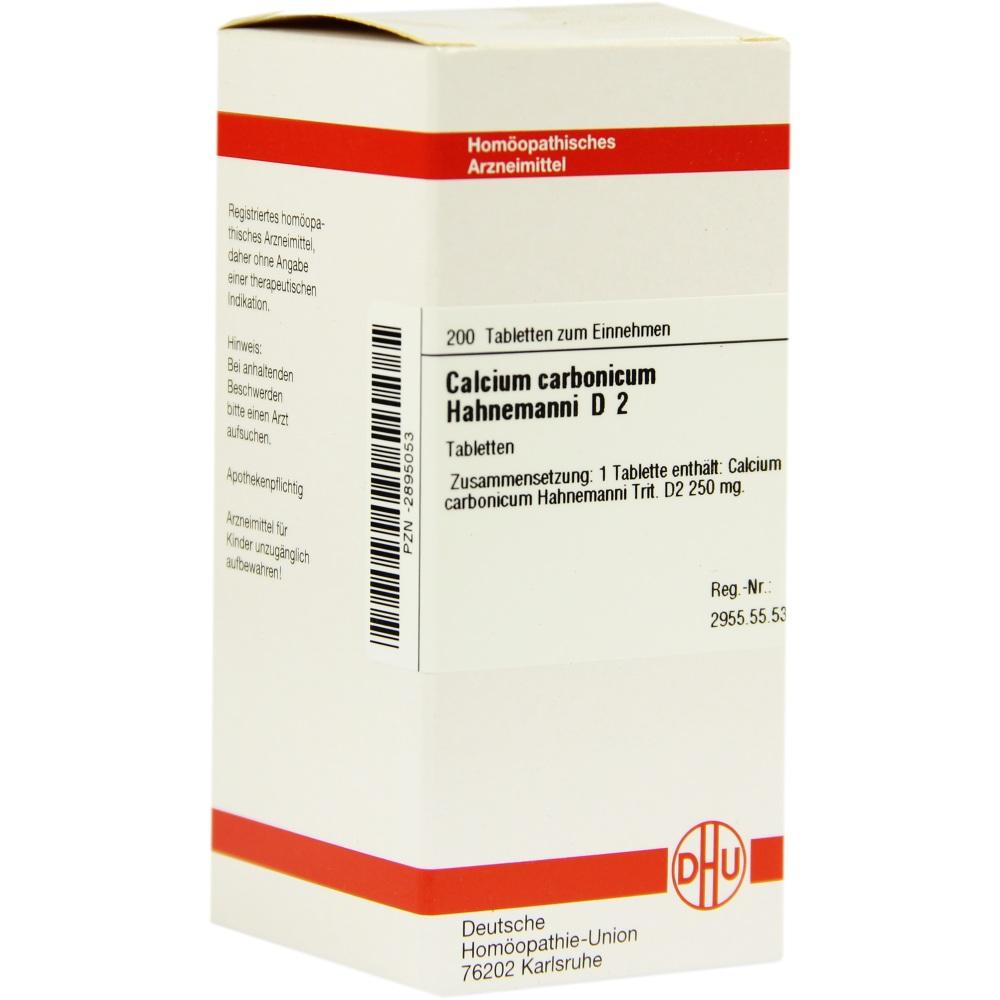 CALCIUM CARBONICUM Hahnemanni D 2 Tabletten 200 St Tabletten