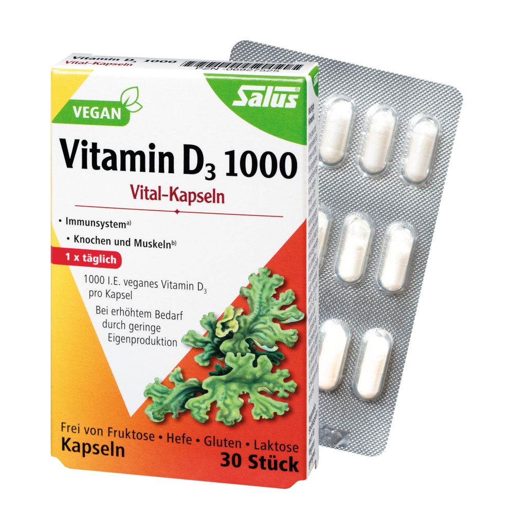 Salus Vitamin D3 1.000 Vital-Kapseln 30 St Kapseln