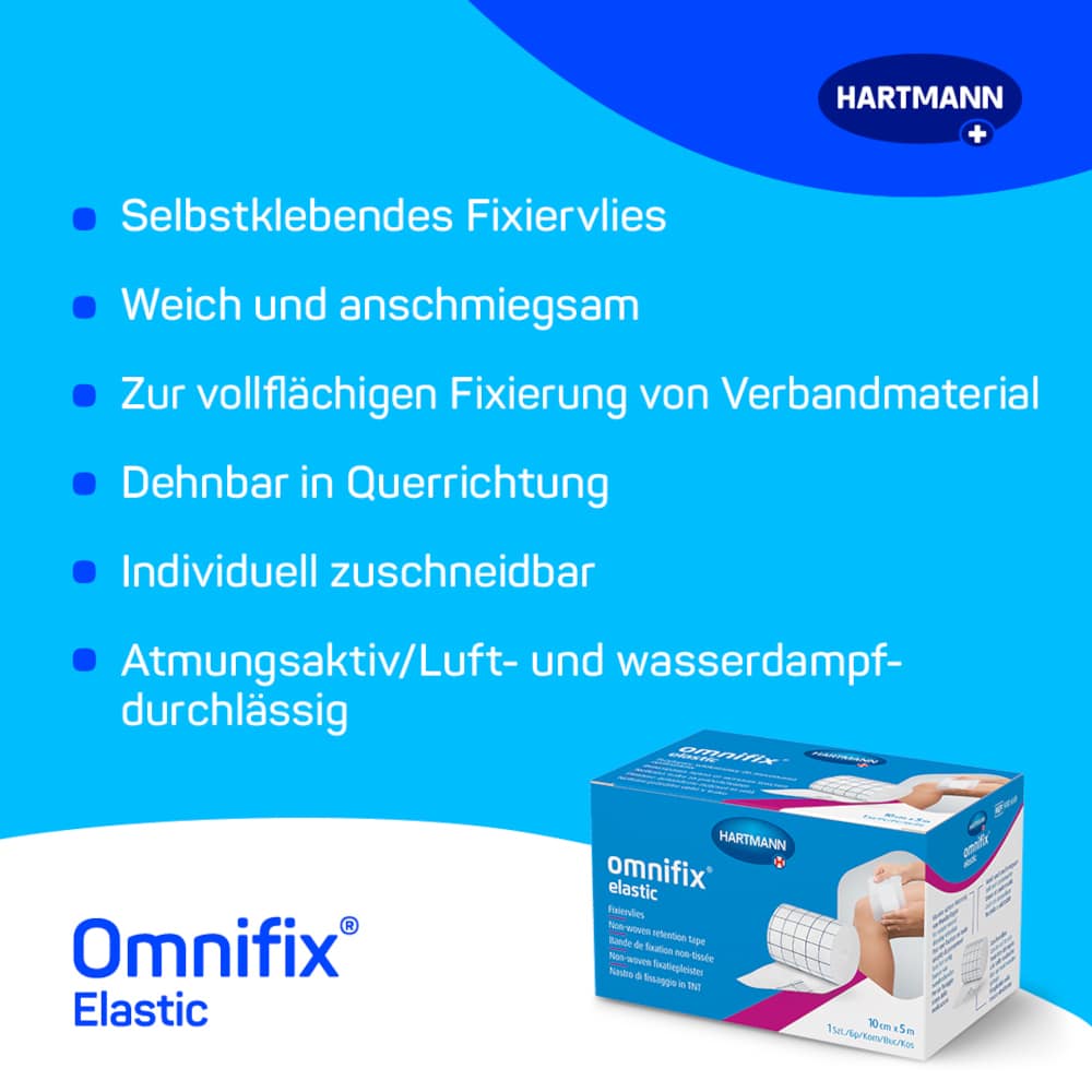 OMNIFIX elastic 5 cmx10 m Rolle 1 St Pflaster
