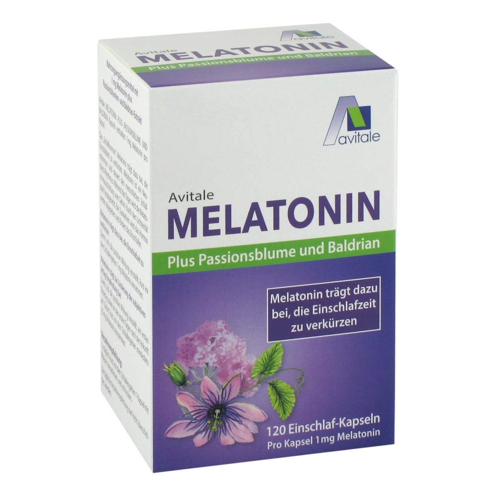 Avitale MELATONIN Plus Passionsblume und Baldrian 120 St Kapseln