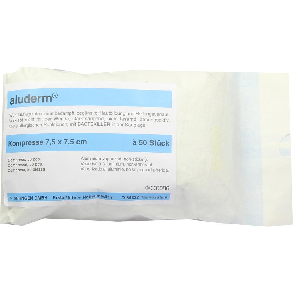 ALUDERM Kompressen 7,5x7,5 cm 50 St Kompressen