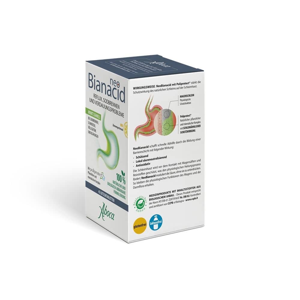 neo Bianacid Zitronengeschmack 45 St Lutschtabletten