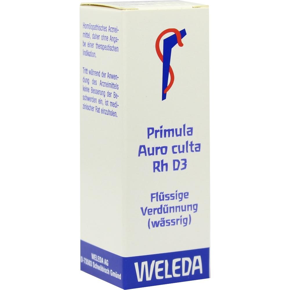 WELEDA PRIMULA AURO culta RH D 3 Dilution 20 ml Dilution