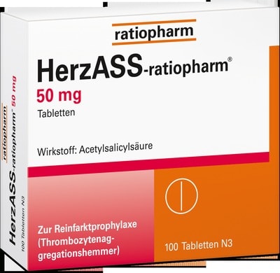 HerzASS-ratiopharm 50mg 100 St Tabletten