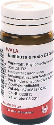 Bambusa e nodo D3 Globuli 20 g Globuli