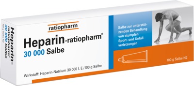 Heparin-ratiopharm 30000 100 g Salbe
