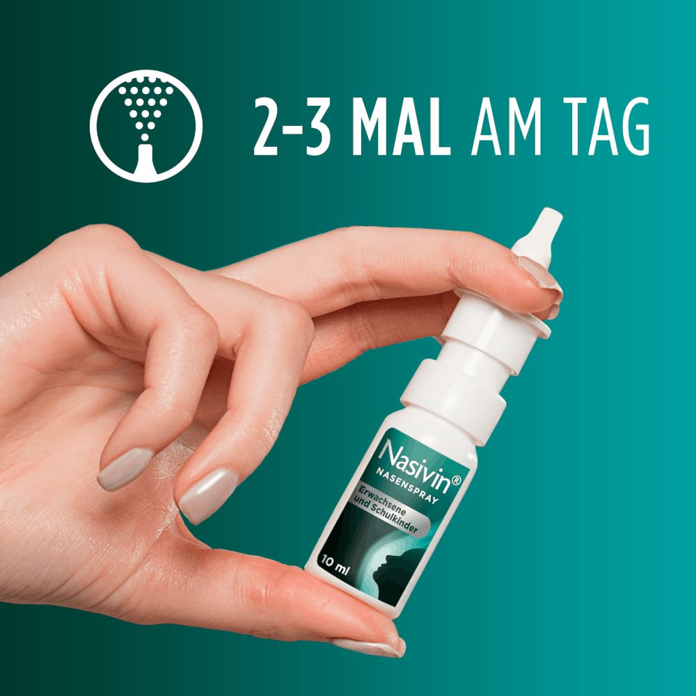 Nasivin NASENSPRAY  Erwachsene und Schulkinder ohne Konservierungsstoffe 10 ml Nasenspray