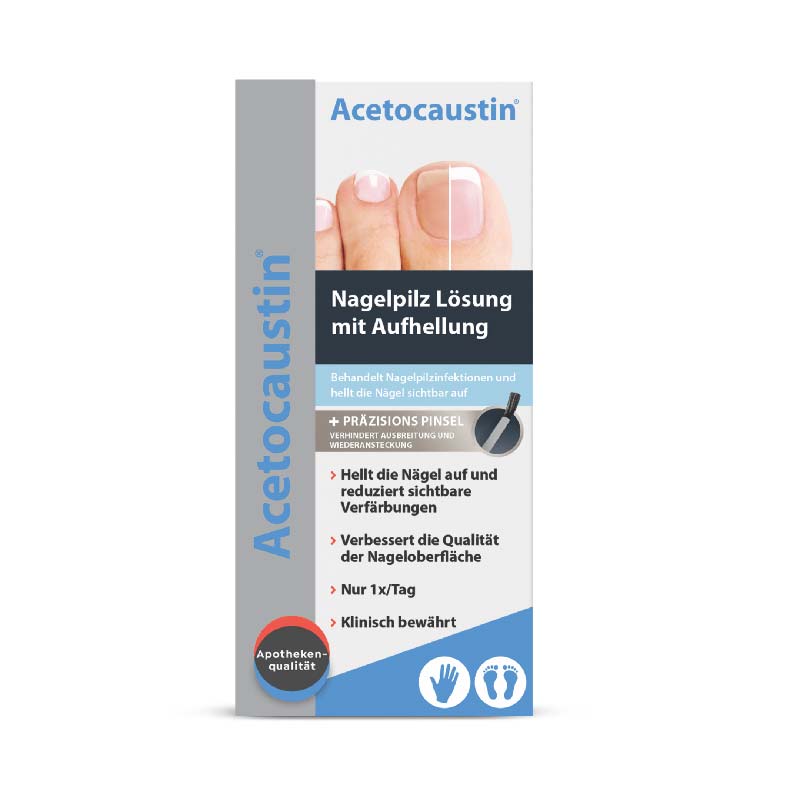 Acetocaustin Nagelpilz Lösung mit Aufhellung