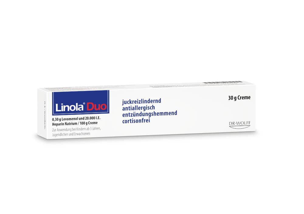Linola Duo - Cortisonfreie Creme gegen Juckreiz 30 g Creme