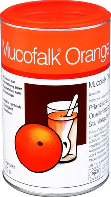Mucofalk Orange 150 g Granulat zur Herstellung einer Suspension zum Einnehmen