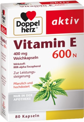 Doppelherz aktiv Vitamin E 600 N  80 St Weichkapseln