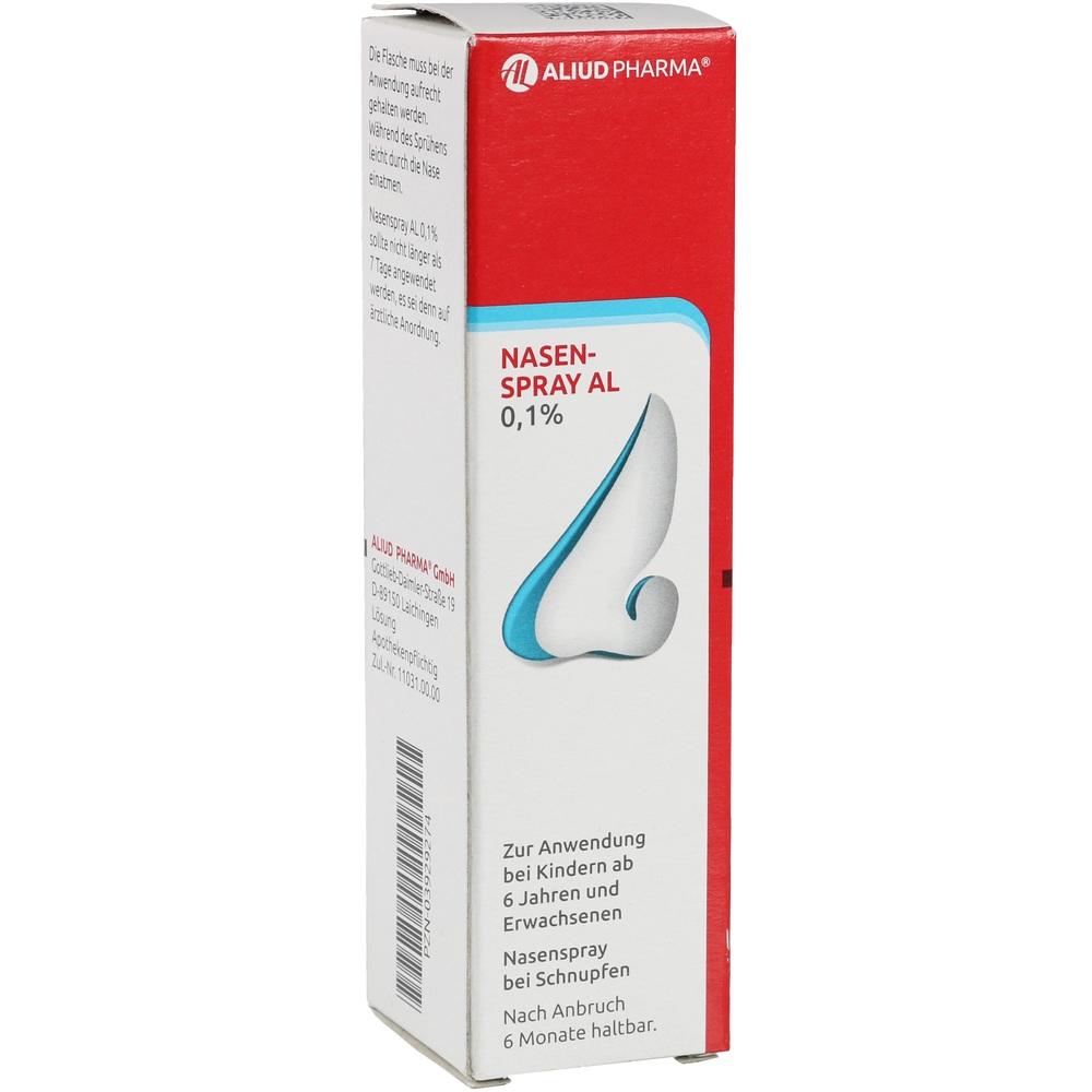 Nasenspray AL 0,1 % bei Schnupfen