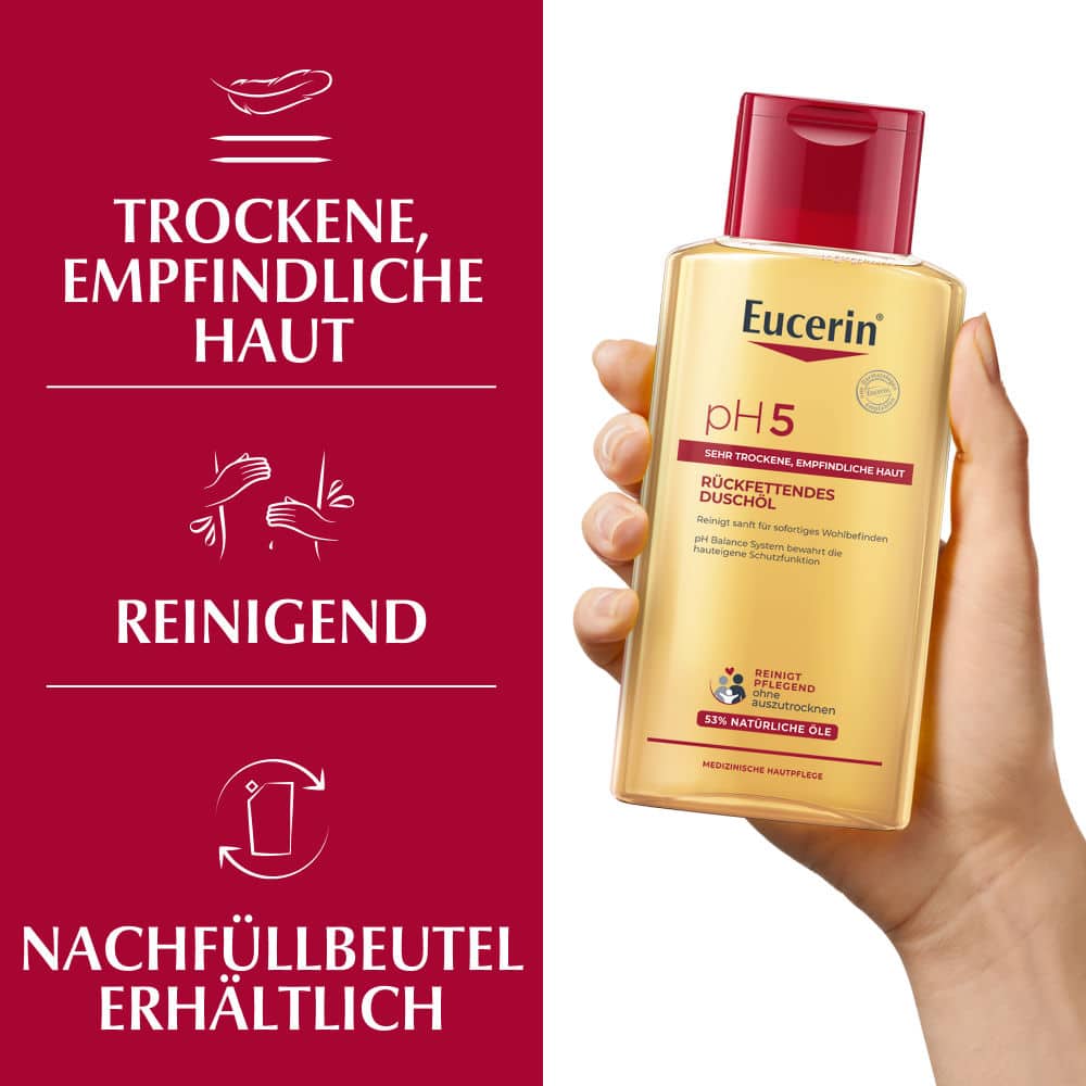 Eucerin pH5 Rückfettendes Duschöl  200 ml Duschgel