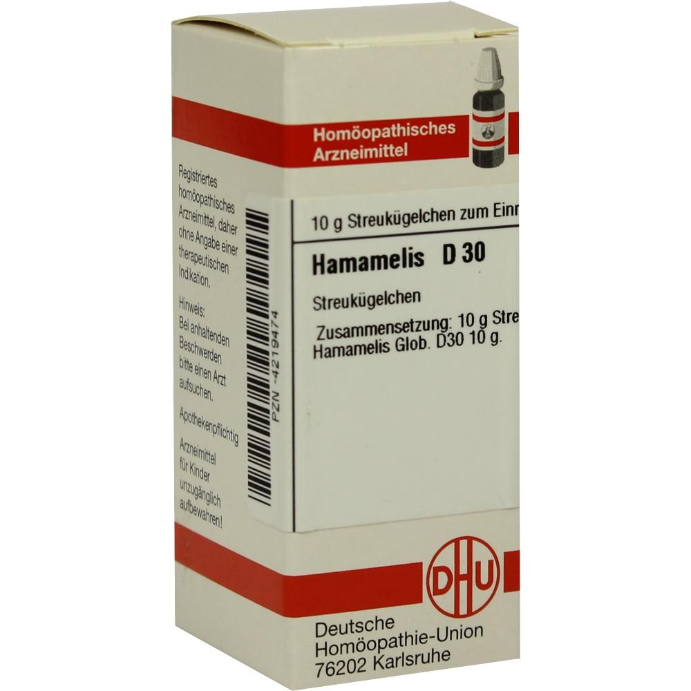 HAMAMELIS D 30 Globuli 10 g Globuli