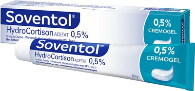Soventol HydroCortisonACETAT 0,5% bei Hautentzündungen 30 g Creme