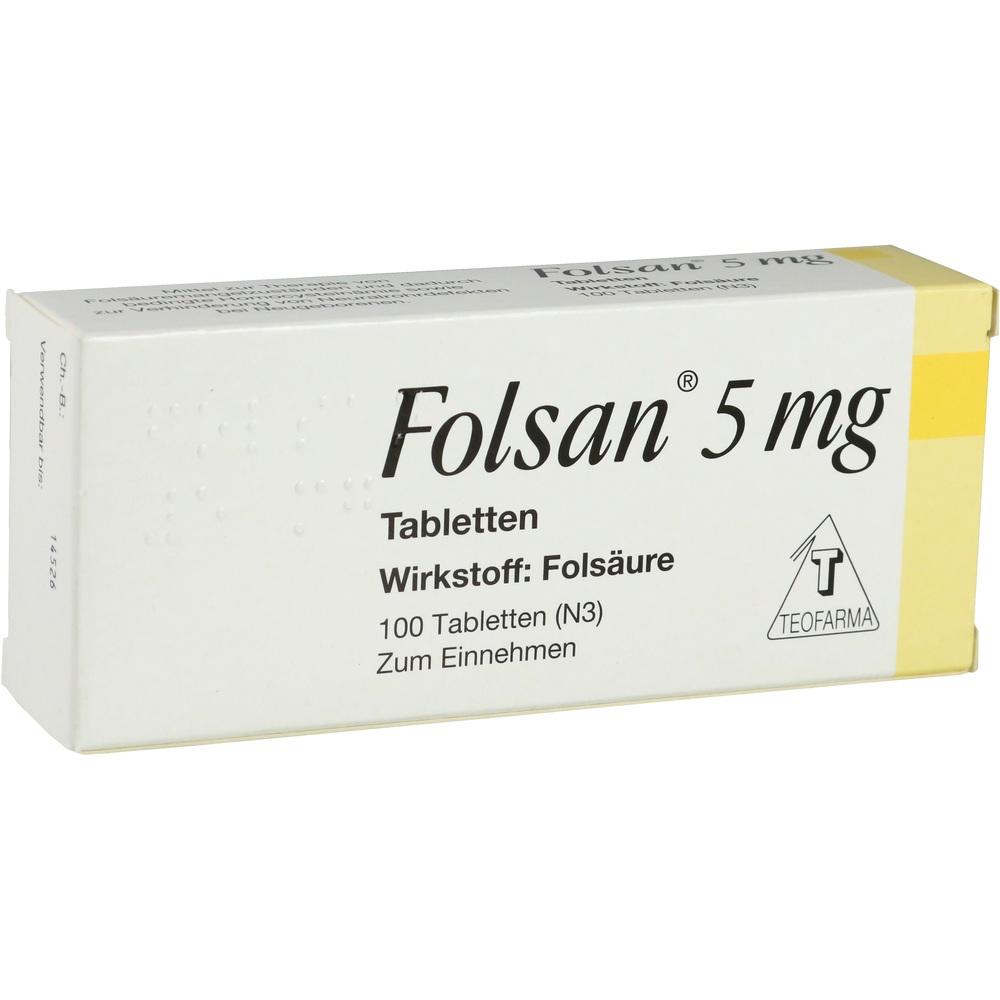 FOLSAN 5 mg  100 St Tabletten