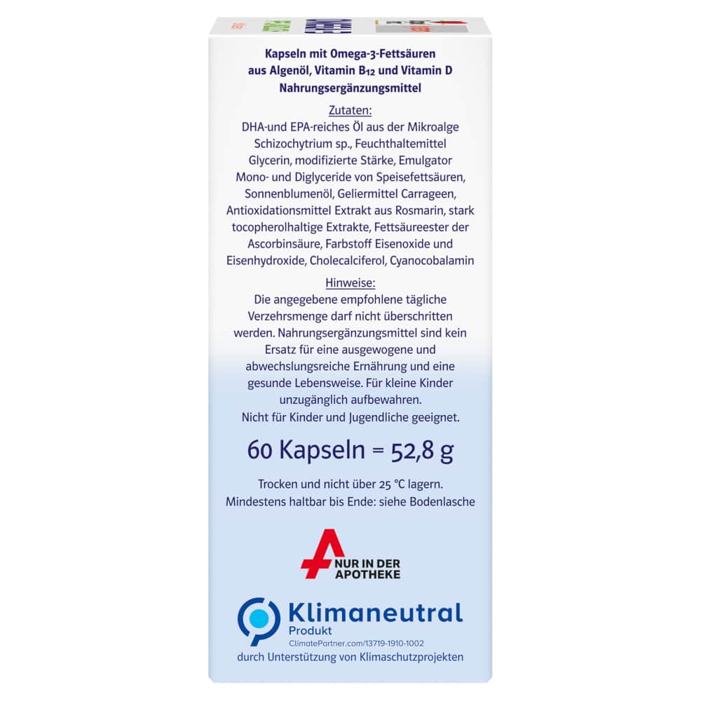 Doppelherz system OMEGA-3 PFLANZLICH 60 St Kapseln