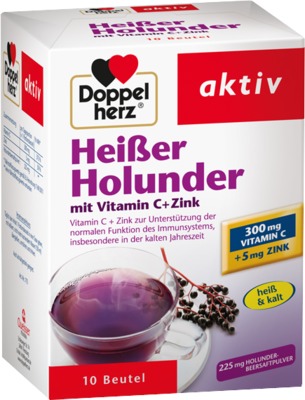 Doppelherz aktiv Heißer Holunder mit Vitamin C + Zink  10 St Granulat