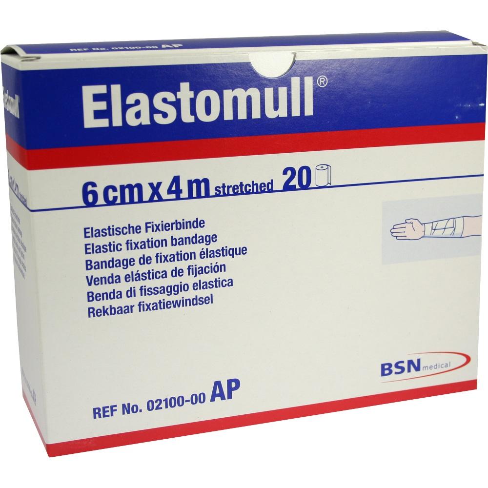 Elastomull 6cmx4m streched Elastische Fixierbinde 20 St Binden