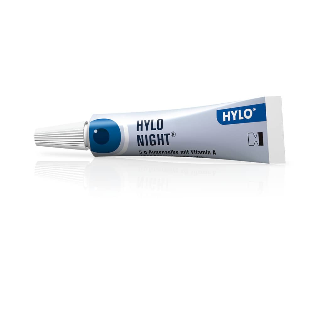 HYLO NIGHT mit Vitamin A 5 g Augensalbe