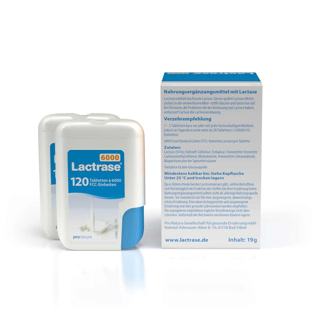 Lactrase 6000 FCC  im Klickspender Doppelpack 2X120 St Tabletten