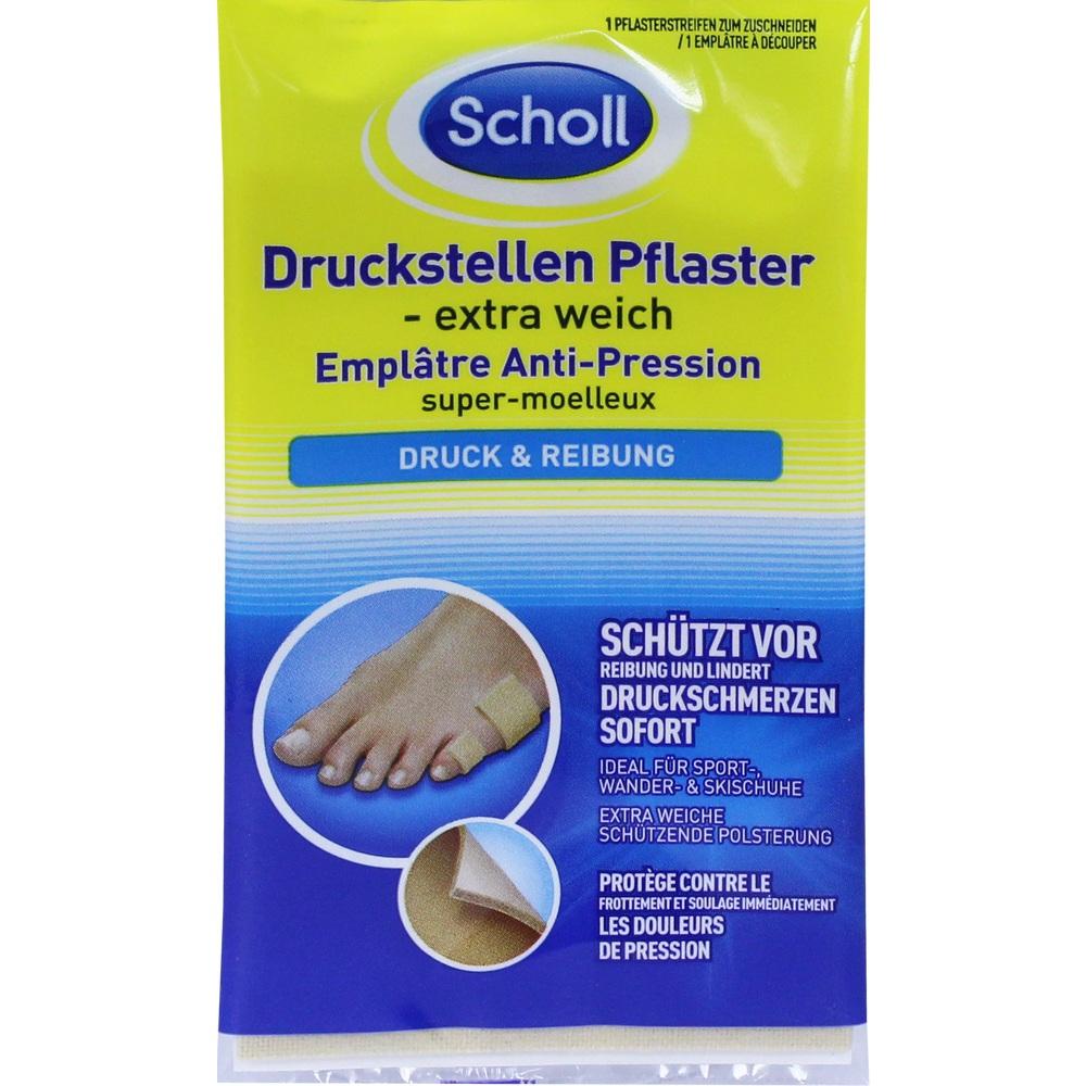 SCHOLL Druckstellen Pflaster extra weich 1 St Pflaster