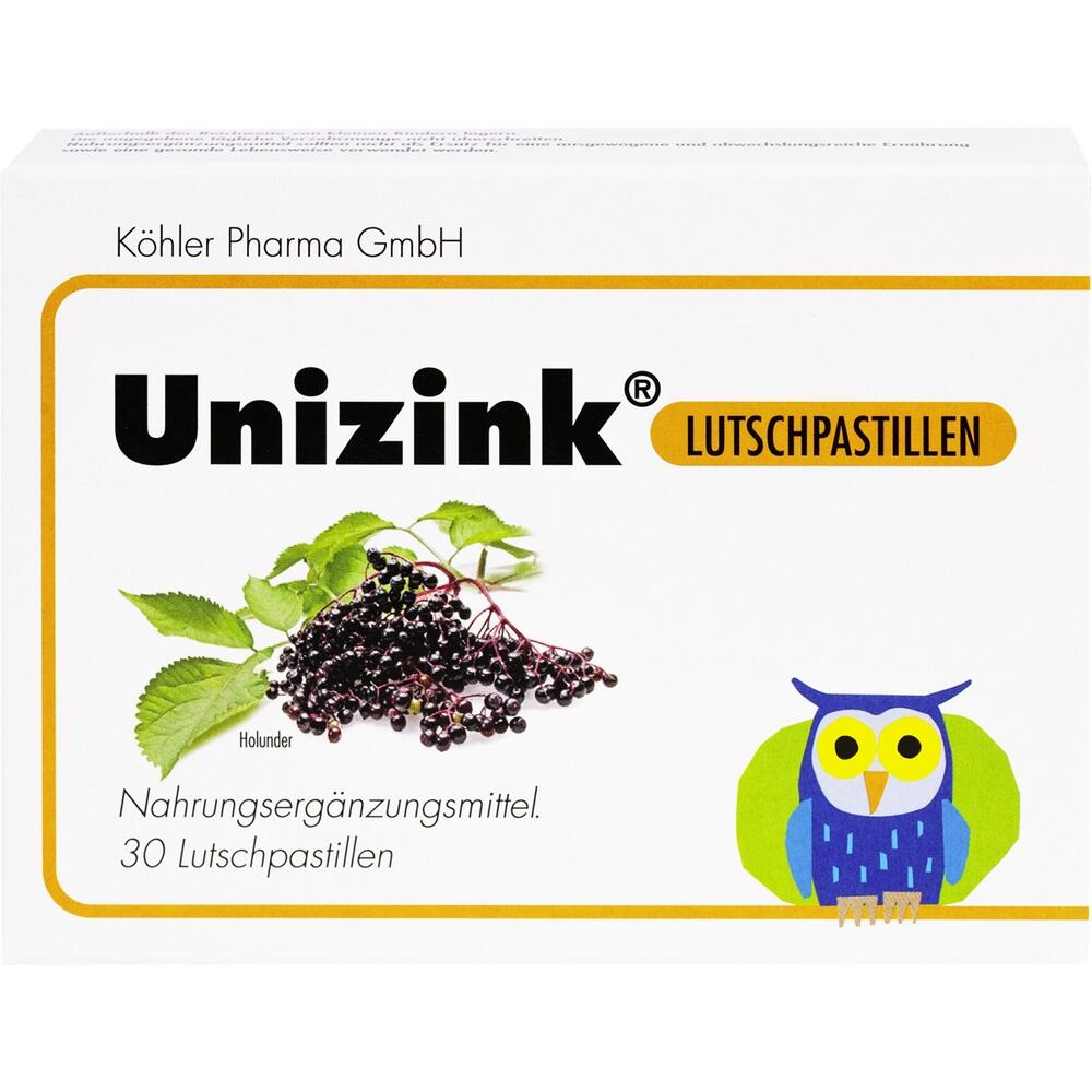 Unizink Lutschpastillen 30 St Pastillen