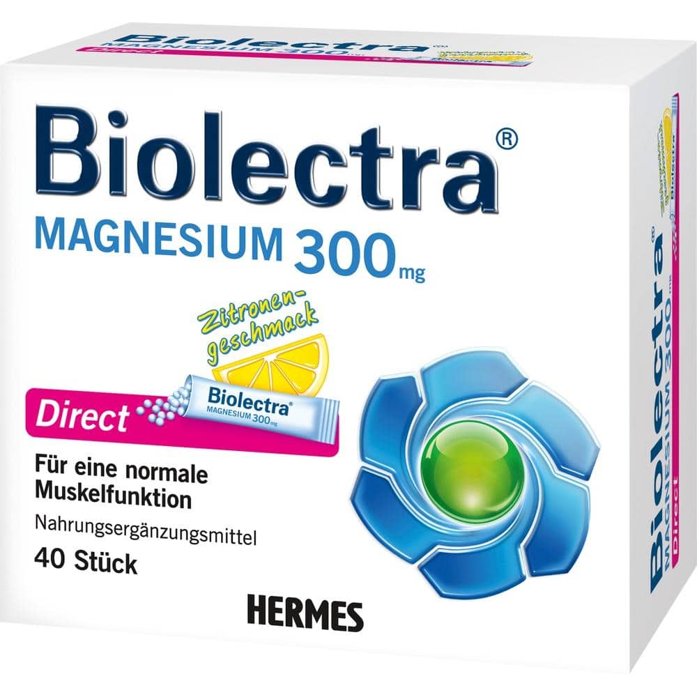 Biolectra MAGNESIUM 300mg Direct Zitrone 40 St Pellets