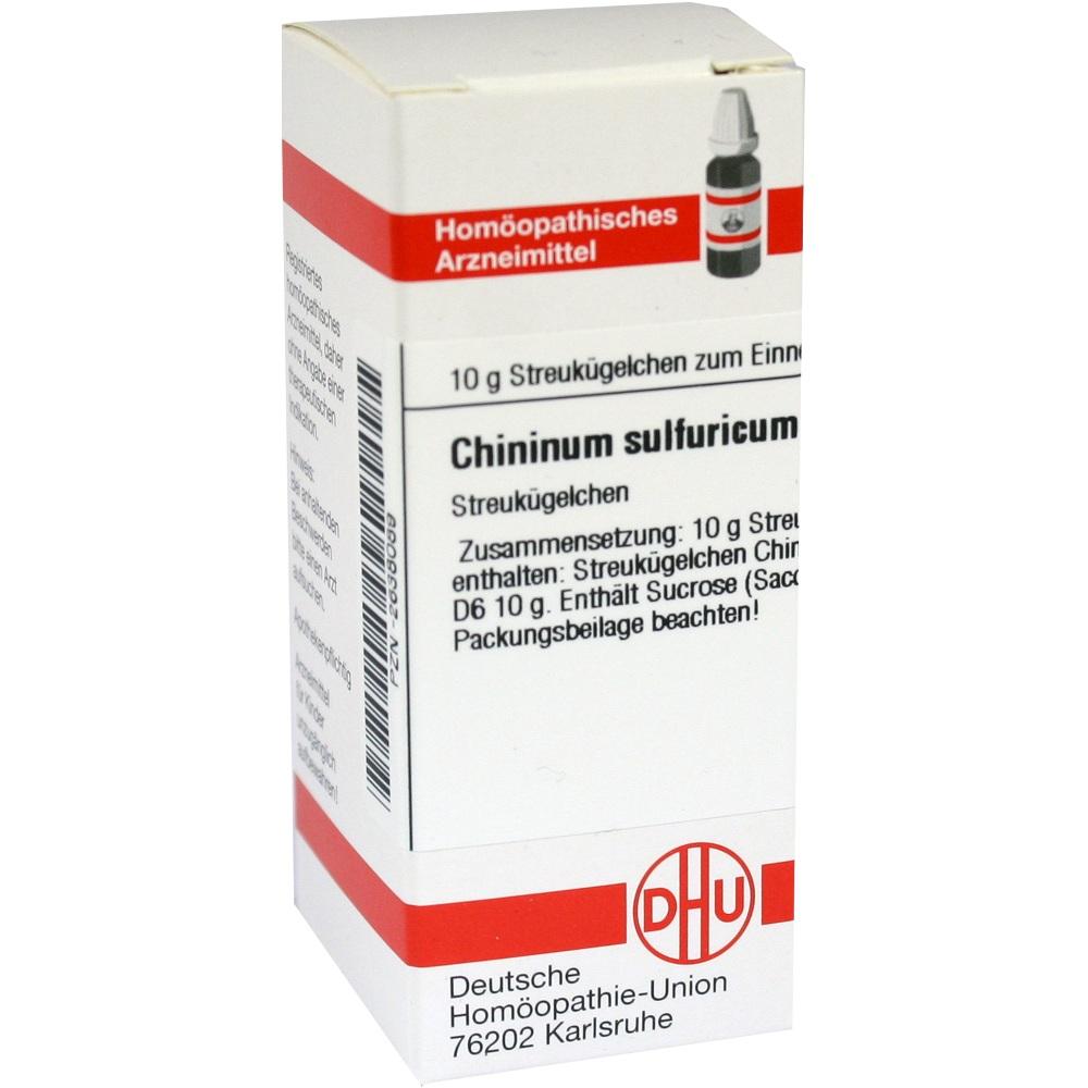 CHININUM SULFURICUM D 6 Globuli 10 g Globuli
