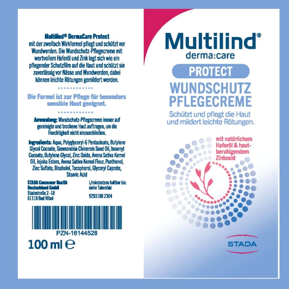 Multilind DermaCare Protect WUNDSCHUTZ-PFLEGECREME 200 ml Creme