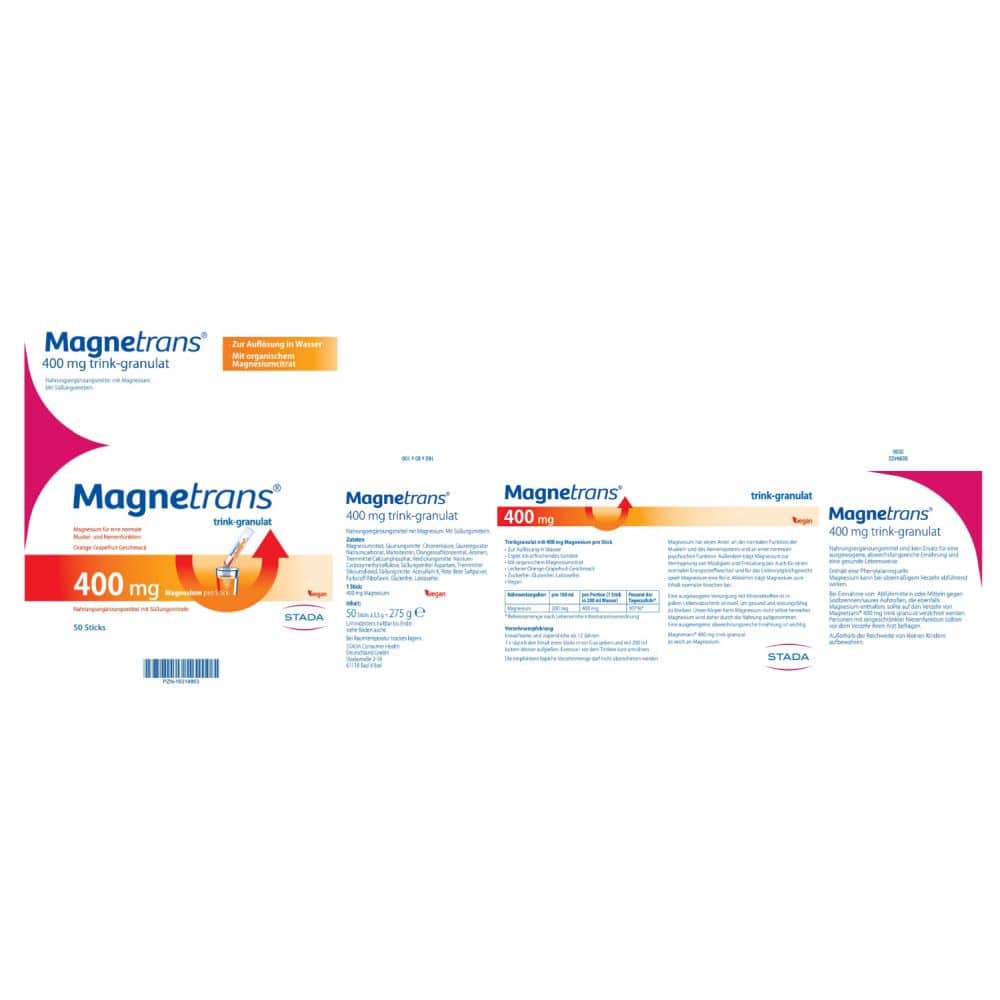 Magnetrans 400 mg 50X5.5 g Granulat