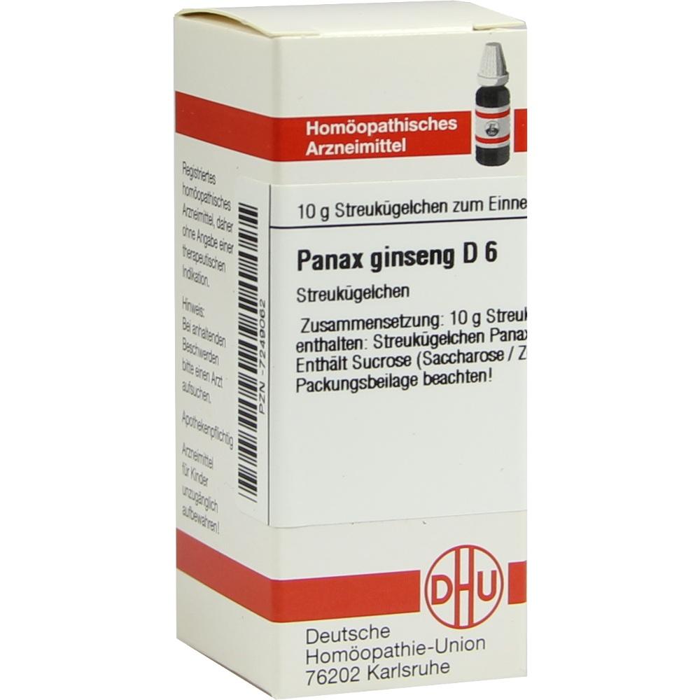 PANAX GINSENG D 6 Globuli 10 g Globuli