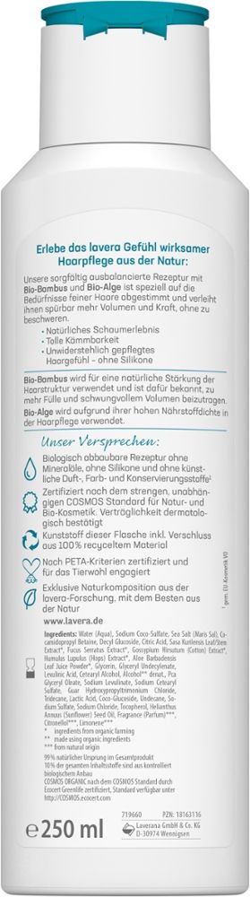 lavera PFLEGESHAMPOO VOLUMEN & KRAFT  250 ml Shampoo