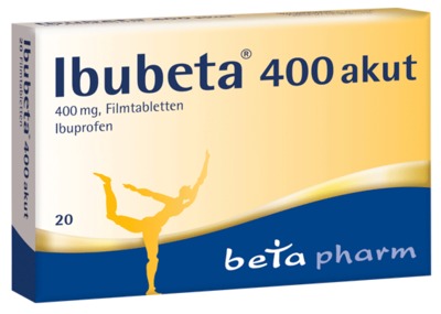Ibubeta 400 akut 20 St Filmtabletten